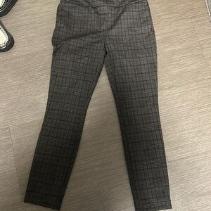 Dalia Gray Plaid Trousers